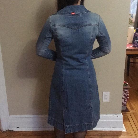 Vintage Y2K Denim Long Line Jacket or Dress - Picture 11 of 11